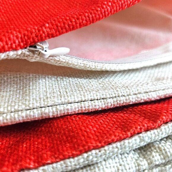 Christmas Pillow Covers 4PC 18"x18" Throw Decorative Cotton Linen Pillow Square - Picture 9 of 12